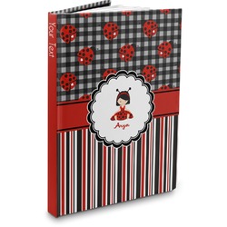 Ladybugs & Stripes Hardbound Journal (Personalized)
