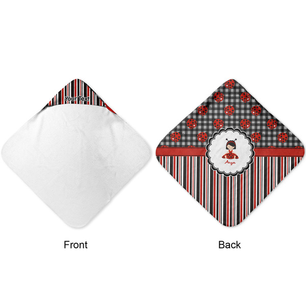 Ladybugs & Stripes Hooded Baby Towel- Approval