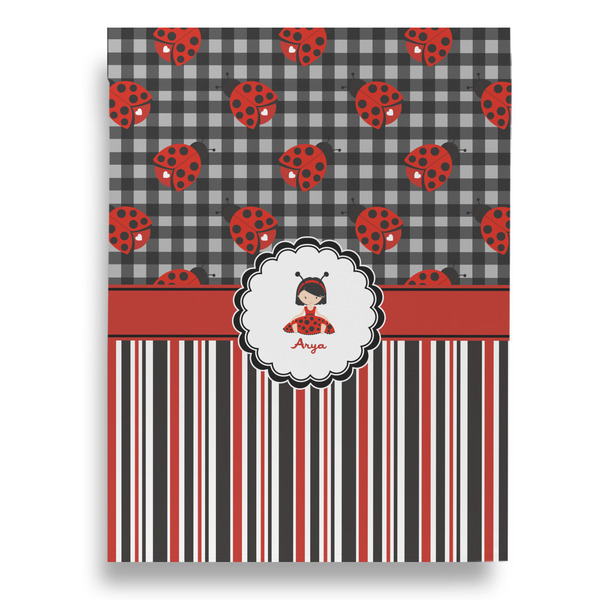 Ladybugs & Stripes House Flags - Double Sided - BACK