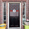 Ladybugs & Stripes House Flags - Double Sided - (Over the door) LIFESTYLE