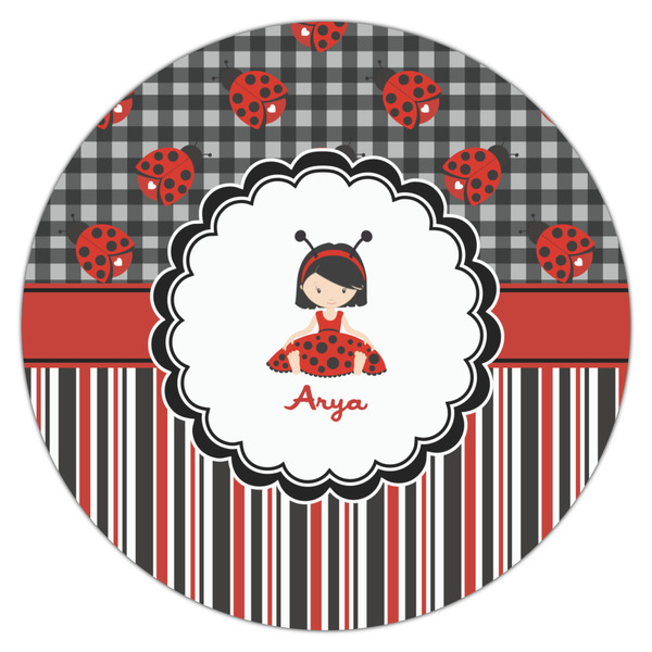 Ladybugs & Stripes Icing Circle - Large - Single