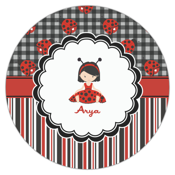 Ladybugs & Stripes Icing Circle - Small - Single