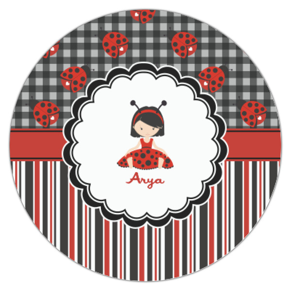 Ladybugs & Stripes Icing Circle - XSmall - Single