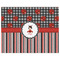 Ladybugs & Stripes Indoor / Outdoor Rug - 8'x10' - Front Flat
