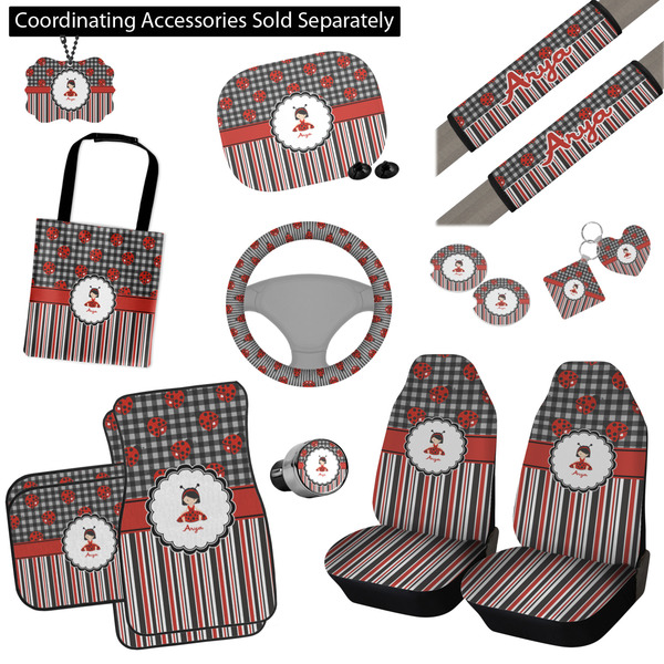 Ladybugs & Stripes Interior Car Accessories