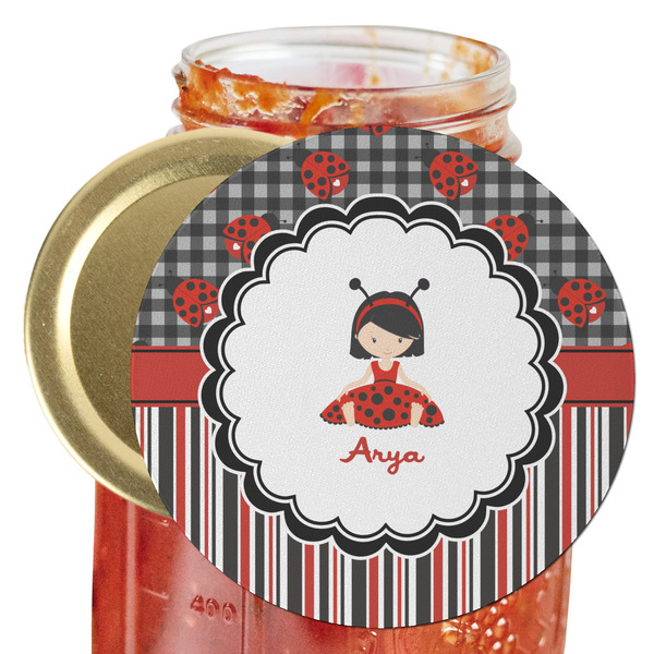 Custom Ladybugs & Stripes Jar Opener (Personalized)