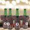 Ladybugs & Stripes Jersey Bottle Cooler - Set of 4 - LIFESTYLE