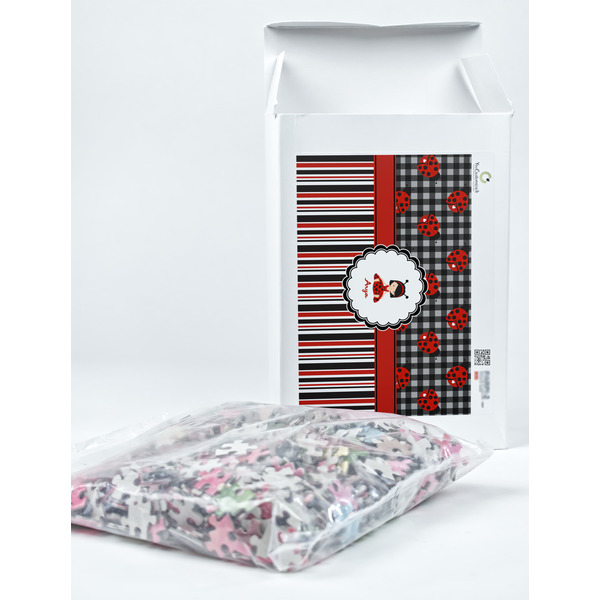 Ladybugs & Stripes Jigsaw Puzzle 1014 Piece - Box