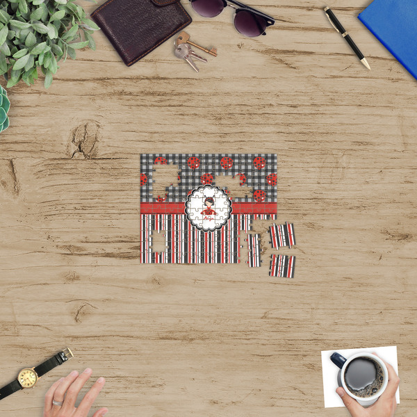 Ladybugs & Stripes Jigsaw Puzzle 110 Piece - In Context