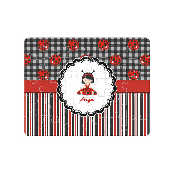 Custom Ladybugs & Stripes Jigsaw Puzzles (Personalized)