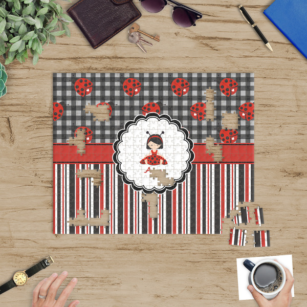 Ladybugs & Stripes Jigsaw Puzzle 500 Piece - In Context