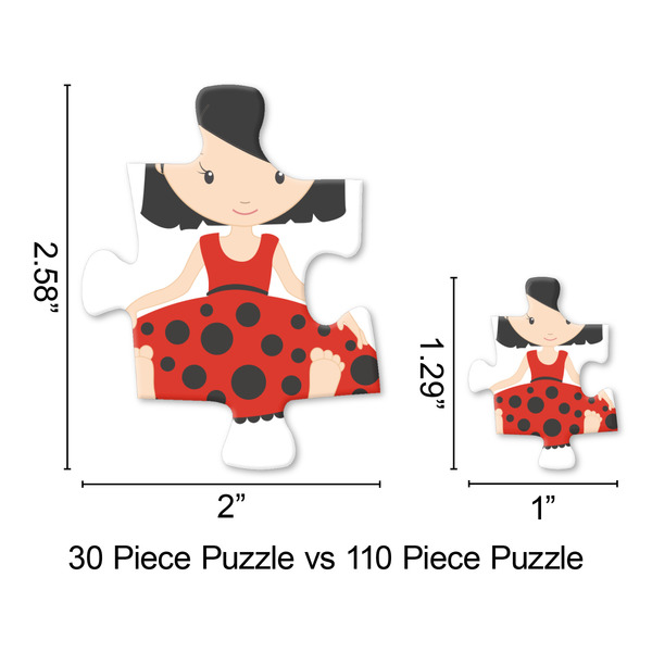 Ladybugs & Stripes Jigsaw Puzzle - Piece Comparison