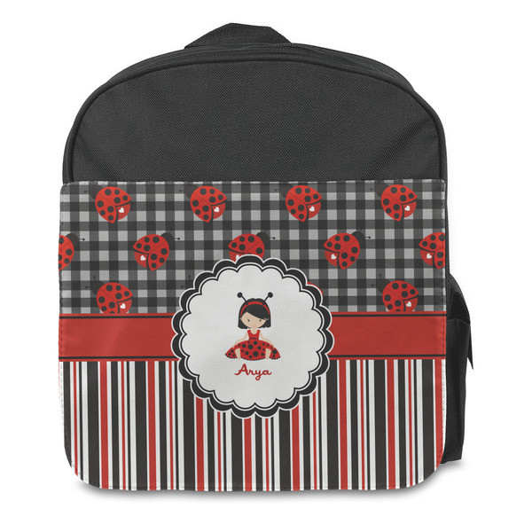 Ladybugs & Stripes Kids Backpack - Front