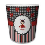 Ladybugs & Stripes Plastic Tumbler 6oz (Personalized)