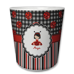 Ladybugs & Stripes Plastic Tumbler 6oz (Personalized)
