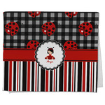 Ladybugs & Stripes Kitchen Towel - Poly Cotton w/ Name or Text