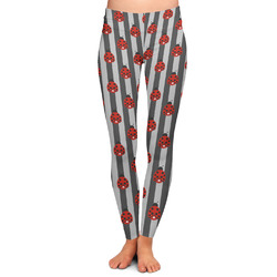 Ladybugs & Stripes Ladies Leggings - Large