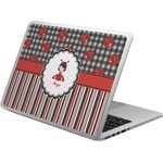 Ladybugs & Stripes Laptop Skin - Custom Sized (Personalized)