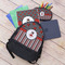 Ladybugs & Stripes Large Backpack - Black - With Stuff