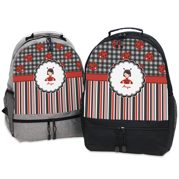 Ladybugs & Stripes Large Backpacks - Both