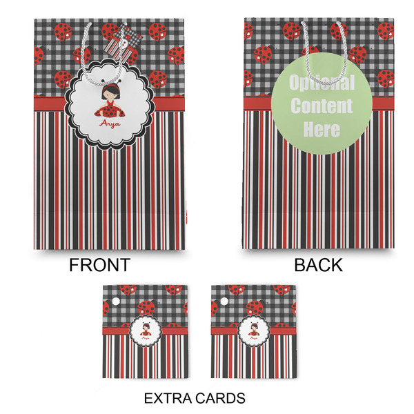 Ladybugs & Stripes Large Gift Bag - Approval