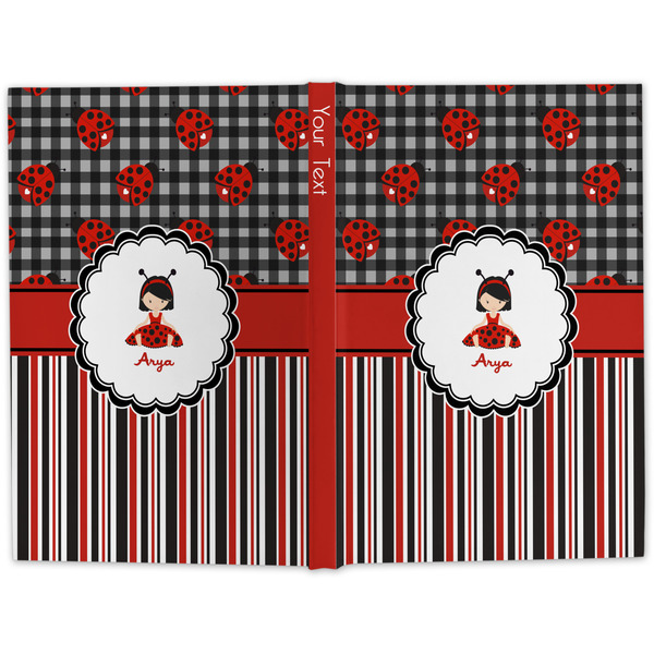 Ladybugs & Stripes Large Hard Cover Journal - Apvl