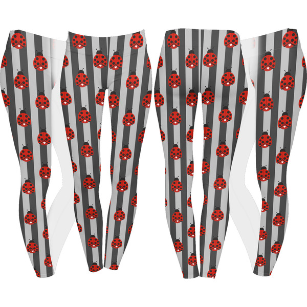 Ladybugs & Stripes Leggings Turn Around - Apvl