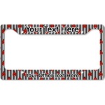 Ladybugs & Stripes License Plate Frame - Style B (Personalized)