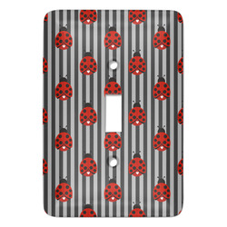 Ladybugs & Stripes Light Switch Cover (Personalized)