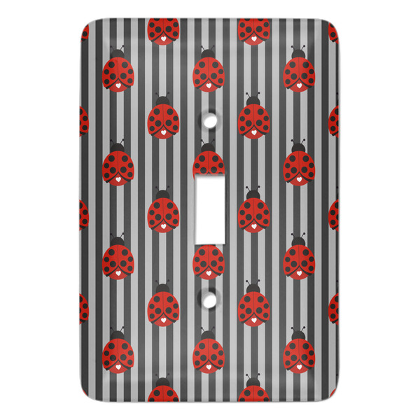 Custom Ladybugs & Stripes Light Switch Cover