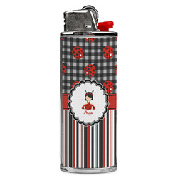 Ladybugs & Stripes Case for BIC Lighters (Personalized)