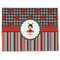 Ladybugs & Stripes Single-Sided Linen Placemat - Single w/ Name or Text
