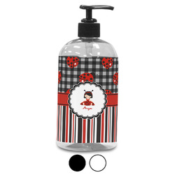 Ladybugs & Stripes Plastic Soap / Lotion Dispenser (Personalized)