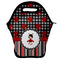 Ladybugs & Stripes Lunch Bag - Front