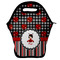 Ladybugs & Stripes Lunch Bag w/ Name or Text