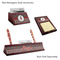Ladybugs & Stripes Mahogany Desk Accessories