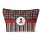 Ladybugs & Stripes Makeup Bag - Small - 8.5"x4.5" (Personalized)