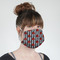 Ladybugs & Stripes Mask - Quarter View on Girl