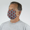 Ladybugs & Stripes Mask - Quarter View on Guy