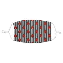 Ladybugs & Stripes Adult Cloth Face Mask - Standard