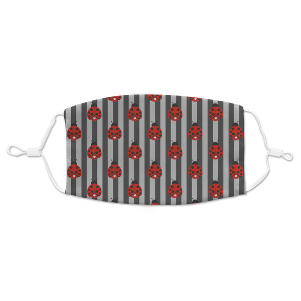 Custom Ladybugs & Stripes Adult Cloth Face Mask - Standard