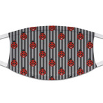 Ladybugs & Stripes Cloth Face Mask (T-Shirt Fabric)