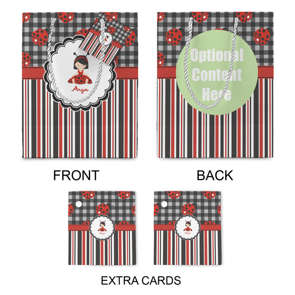 Ladybugs & Stripes Medium Gift Bag - Approval