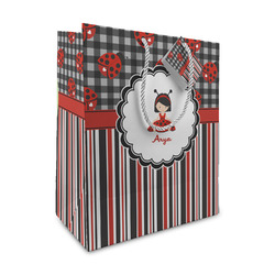 Ladybugs & Stripes Medium Gift Bag (Personalized)