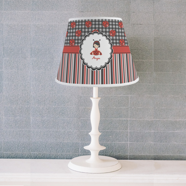 Ladybugs & Stripes Poly Film Empire Lampshade - Lifestyle