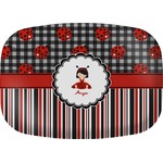Ladybugs & Stripes Melamine Platter (Personalized)