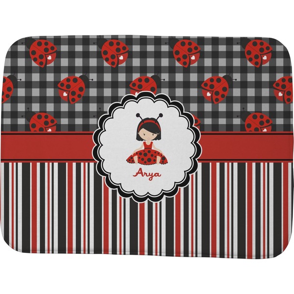 Ladybugs & Stripes Memory Foam Bath Mat 48 X 36