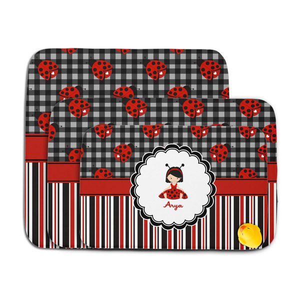 Ladybugs & Stripes Memory Foam Bath Mat - MAIN PARENT
