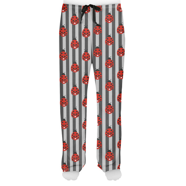 Ladybugs & Stripes Men's Pjs Front - on model