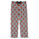 Ladybugs & Stripes Mens Pajama Pants - XS